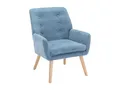Vente-unique - Sessel mit gerader Rückenlehne 1 Serino - Polyester - blau