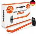 Gakago Reifenhalter Wandhalterung – 4er Felgenhalter Wand Set inkl. Schrauben &