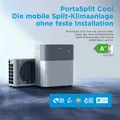 MIDEA® Porta Split Cool Mobile Split-Klimaanlage ohne Installation 2,35KW 