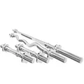 Set MWG4 | Langhantelstange 167cm, Sz-Curlstange 120cm, 2x Kurzhantelstange 40cm