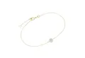 Luigi Merano Armband Mittelteil Blüte mit Zirkonia, Gold 375