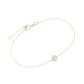 Karat 92014140195 Armband Damen Blüte 375/- Gelb-Gold Zirkonia