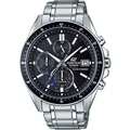 CASIO Herren Chronograph Solar Uhr mit Edelstahl Armband EFS-S510D-1AVUEF, Silber