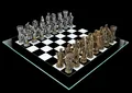 Schachspiel Fantasy - König Arthur - Dekoration Mittelalter Drachen Schach