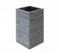 Blumentopf Pflanzkübel Blumenkübel Pflanztopf grau Holz Westmann 33x33x56cm