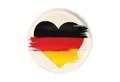 itenga Aufkleber itenga 24x Sticker DEUTSCHLAND rund – Ø 4 cm, Aufkleber im Herz-Desi