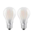 2 x Osram LED Filament A60 Birnen 4W = 40W E27 matt 470lm warmweiß 2700K Licht