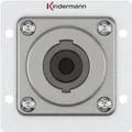 Kindermann Konnect 50 alu - Modulares Faceplate-Snap-In - Speakon (4-polig) (7444000413)