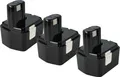 vhbw 3x Akku Ersatz für Hitachi EB 1420RS, EB 1424, EB 1414S, EB 1430X, EB 14B, EB 1430R, EB 1426H, EB 1430H für Werkzeug (2100 mAh, NiMH, 14,4 V)