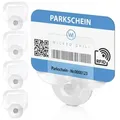 Wicked Chili 4 Parkscheinhalter mit Saugnapf für Auto Windschutzscheibe Parkausweis Kartenhalter Ticket Halterung