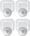 Wicked Chili 4er Set Parkausweis Auto Halterung Windschutzscheibe mit 30mm Saugnapf, Kartenhalter, Parkscheinhalter, Parkausweishalter, Kartenhalter Autoscheibe (Made in Germany) transparent, 4X