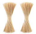 BigDean Rankhilfe 200x Bambus Pflanzstäbe Tomatenstangen Rankstäbe 90 cm Pflanzenstäb Set, 200 St., Bambusstäbe, Rankhilfen, Pflanzstäbe, Bambus, Umweltfreundlich, Stabil