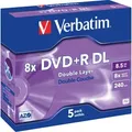 VERBATIM 43541 - DVD+R 8,5 GB Double Layer, 5er Jewel Case