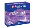 Verbatim DVD-Rohling 5 Verbatim Rohlinge DVD+R Double Layer 8,5GB 8x Jewelcase