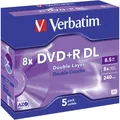 Verbatim 43541 DVD+R DL Rohling 8.5 GB 5 St. Jewelcase