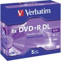 5er Multipack Verbatim 43541 DVD+R DL Rohling 8.5 GB 5 St. Jewelcase