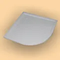 HÜPPE Purano Duschwanne, Viertelkreis, 800x900mm, 202155055