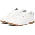 Tommy Hilfiger BASKET CORE LITE LTH BLOCK Sneaker, Freizeitschuh, Halbschuh, Schnürschuh mit seitlicher Logoverzierung blau|rot|weiß 40 EU