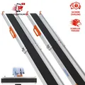Rollstuhlrampe 122,5-214 cm 300 kg Tragkraft Auffahrrampe für Treppen Scooter