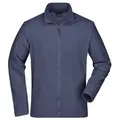 Men's Basic Fleece Jacket Klassische Fleece-Jacke mit Stehkragen blau, Gr. M