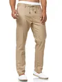 Indicode Herren Veneto Stoffhose aus Leinen & Baumwolle | Leinenhose Freizeithose Männer Cornstalk, 3XL