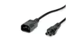 VALUE Kabel zasilający IEC320/C14 męski - C5 żeński, czarny, 1,8 m