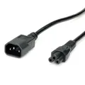 Netzkabel IEC320/C14 Stecker - C5 Buchse, schwarz, 1,8 m