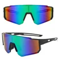 MUSELK Sport Sonnenbrille Herren Damen, Schnelle Brille Fahrradbrille Sunglasses Polarisierte Sonnenbrille für Outdooraktivitäten MTB Rennrad Radfahren Biking Ski mit UV400