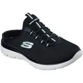 Skechers SUMMITS-SIMPLY SWEET Sabot Freizeitschuh, Sommerschuh, Hausschuh mit weicher Innensohle schwarz 43 EU