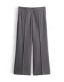 someday Damen Jogpants | Charlie Cropped Wide Leg Pants mit Viskosemix Coal dust, 40
