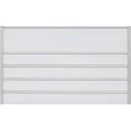 Türschild Silver, 1 Titelfeld/4 Namensfelder, Aluminium, eloxiert, 180x108mm