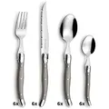 Lou Laguiole 24-tlg. Besteckset TRADITION - Taupe