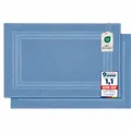 2er Badvorleger aus 100% Baumwolle, 600 GSM, Duschvorleger, Waschbar, Badtepp...