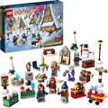 LEGO 76418 Harry Potter Adventskalender 2023, Weihnachtskalender mit 24 Geschenken inkl. 18 Hogsmeade Mini-Modelle und 6 Minifiguren wie Hermine Gr... - Bunt