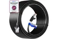 HB-DIGITAL Patchkabel CAT.7 Rohkabel LAN Kabel Cat7 S/FTP PiMF LSZH Netzwerkkabel, Netzwerkstecker, RJ-45 (1000 cm), Kontaktoberfläche: Pins Vergoldet 50µ