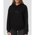 Smith & Solo Kapuzensweatshirt Hoodie Damen Kapuzenpullover (1-tlg) mit Kangurutasche, mit Kapuze schwarz S