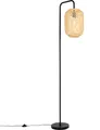 Qazqa Orientalisch Stehleuchte, Stehlampe - Yvonne - Naturel, max. 25W, Geeignet für LED, 170cm, Ideal als Wohnzimmerlampe