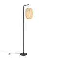 Qazqa Orientalisch Stehleuchte, Stehlampe - Yvonne - Naturel, max. 25W, Geeignet für LED, 170cm, Ideal als Wohnzimmerlampe