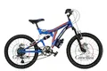 Kinderfahrrad MTB Full Suspension 20 Colorado – Räder 20 Zoll (50,8 cm) (Blau/Orange)