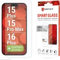 Displex Smart Glass, Displayschutzfolie (1 Stk., Apple iPhone 15 Plus, Apple iPhone 15 Pro Max, Apple iPhone 16 Plus) (02011)