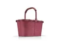 Reisenthel Einkaufskorb Carrybag twist maroon, Bordeaux, Textil, 22 L, 48x29x28 cm, Freizeit, Koffer & Taschen, Einkaufskörbe