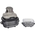 Ninja CRISPi 4-in-1 tragbare Glas-Heißluftfritteuse "Stone", grau
