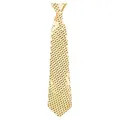 Boland - Krawatte, 1 Stück, Länge 40 cm, mit Gummiband, Spangles, Pailletten, Unifarben, Glamour, Accessoire, Karneval, Mottoparty, Kostüm, Verkleidung, Outfit, Unisex, Halloween, Anzug
