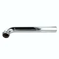 tecuro Wandrohr mit 90° Bogen für Siphon Waschbecken, Ø 32 mm, Länge 300 mm kürzbar, Edelstahl verchromt, Geruchsverschluss
