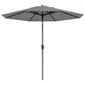 Madison Sonnenschirm 300cm Hellgrau Ampelschirm Gartenschirm Marktschirm