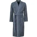 Cawö Herrenbademantel Streifen 4854 Kimono Velours, Kimono, 100% Baumwolle blau S