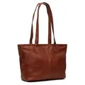 The Chesterfield Brand Laptoptasche Schultertasche mit Laptopfach Monza Shopper Cognac terracotta - Braun
