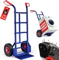 GARDEBRUK® Sackkarre PolyurethanVollgummireifen klappbar 200kg Stahl Schutzblech Schwerlast Garten Umzug Transportkarre Transportwagen Transportroller