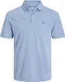 JACK & JONES Polo Shirt Kurzarm Uni Hemd JJEPAULOS Pique Baumwolle Größe: S