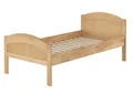 Massivholzbett Seniorenbett Buche 90x200 Bettgestell Rost Einzelbett Gästebett
